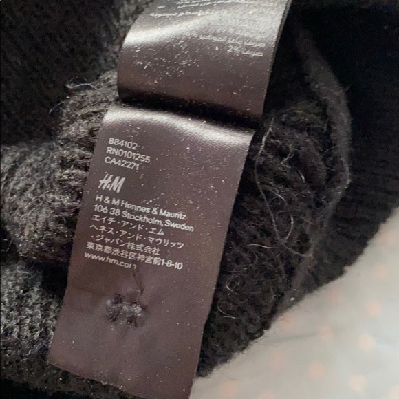 Black short sleeve cowlneck sweater tunic - Picture 5 of 5